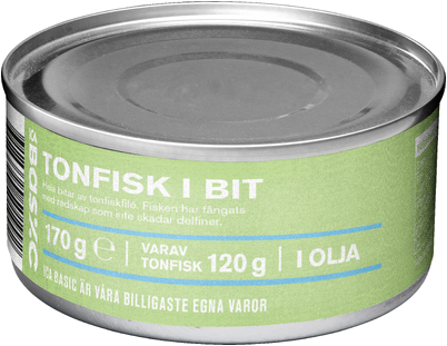 Tonfisk i olja 170g ICA Basic