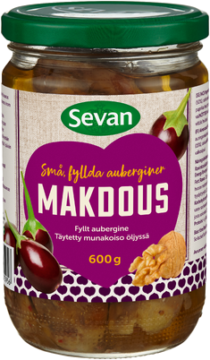 Makdous Små fyllda Auberginer 600g Sevan