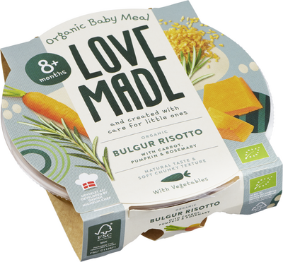 Barnmat Bulgur risotto 8m 185g Lovemade