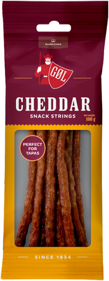 Ölkorv Cheddar Snack Strings 100g Göl