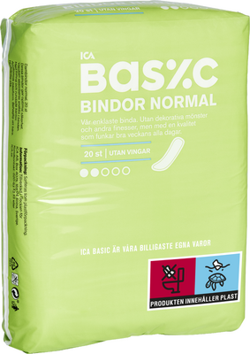 Binda Normal utan vingar 20-p ICA Basic