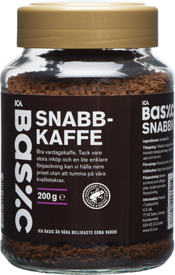 Snabbkaffe 200g ICA Basic