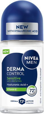 Deodorant Roll On Derma Control Sensitive 50ml Nivea Men