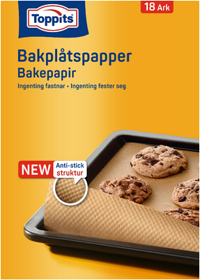 Bakplåtspapper 18-pack Toppits