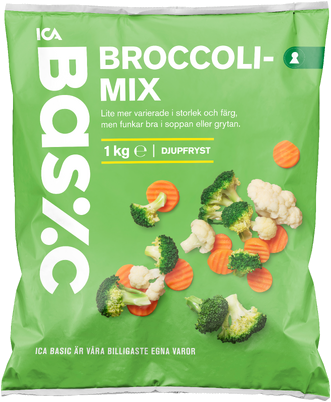 Broccolimix Fryst 1kg ICA Basic