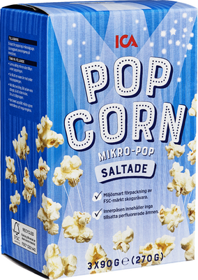 Mikropopcorn Saltade 10-p 900g ICA