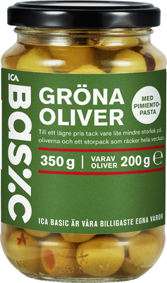Oliver Gröna med Pimiento 340g Figaro