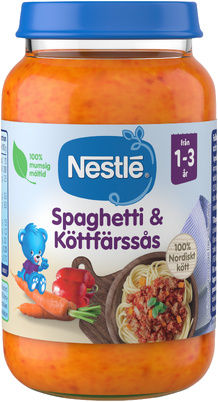 Barnmat Spaghetti & Köttfärsås 1år 220g Nestle