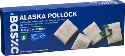 Alaska pollock Fryst 400g ICA Basic