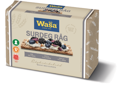 Knäckebröd Surdeg Råg 305g Wasa